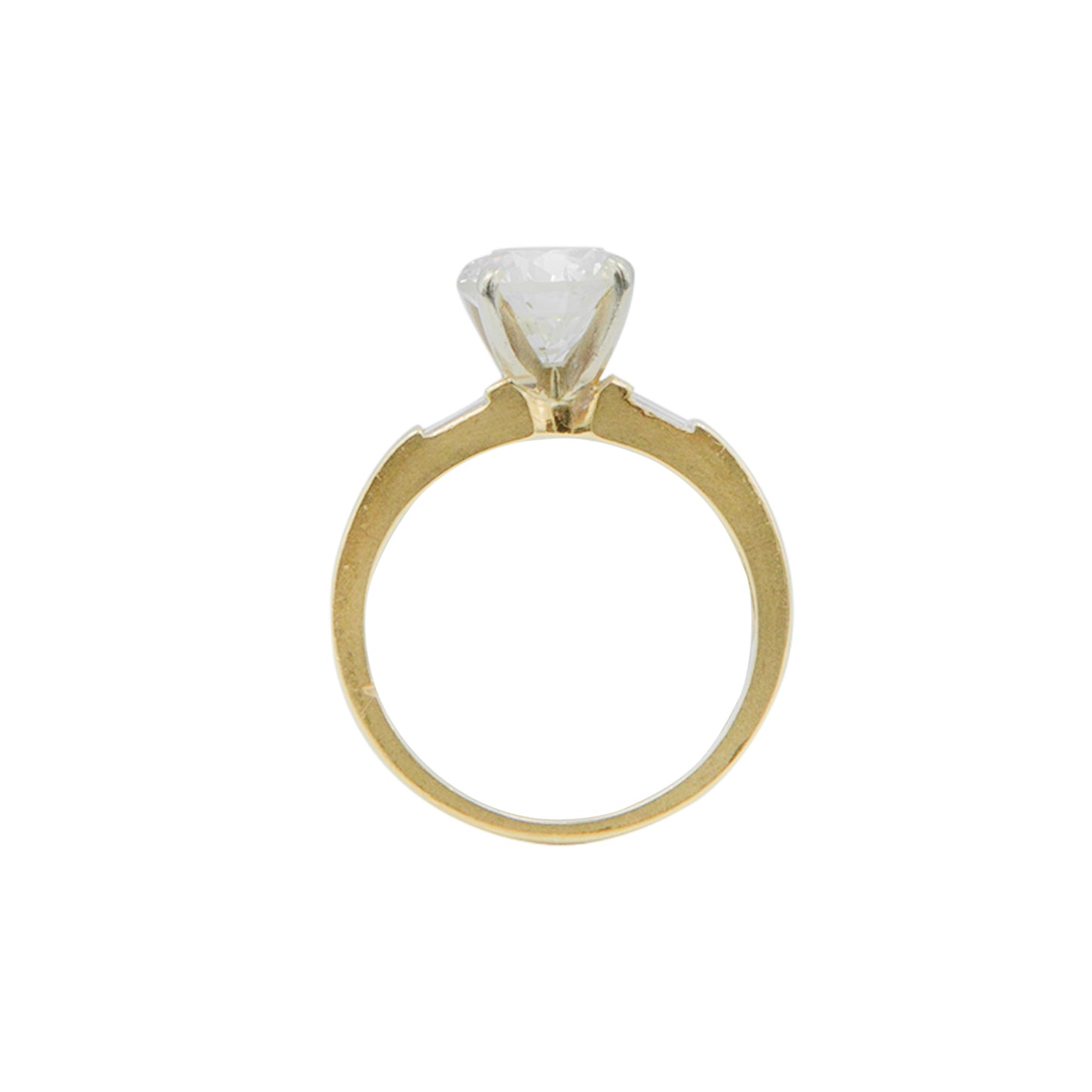 Anillo Solitario en oro amarillo 2.10 CT