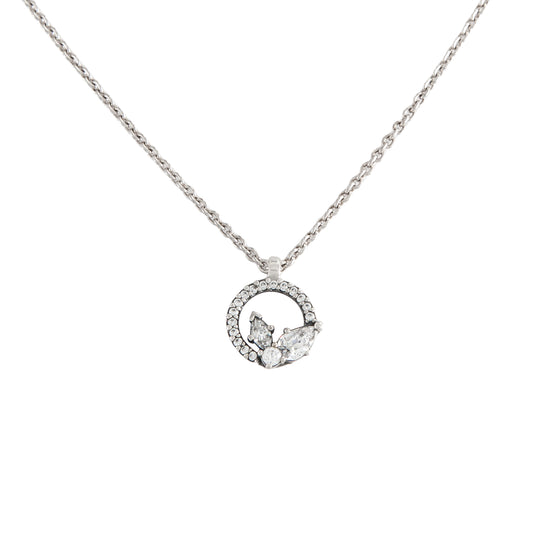 Gargantilla Racimo y Círculo Herbario Reluciente