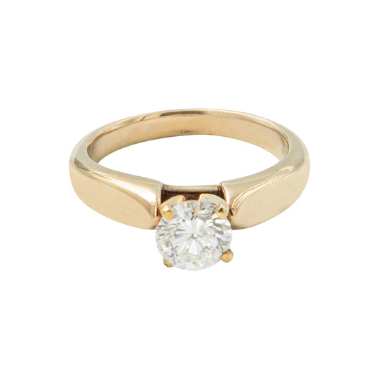 Anillo solitario con diamante central de 1.18CT