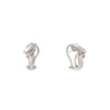 Juego de Aretes y Anillo Diseño Nudo en Oro Blanco de 14k