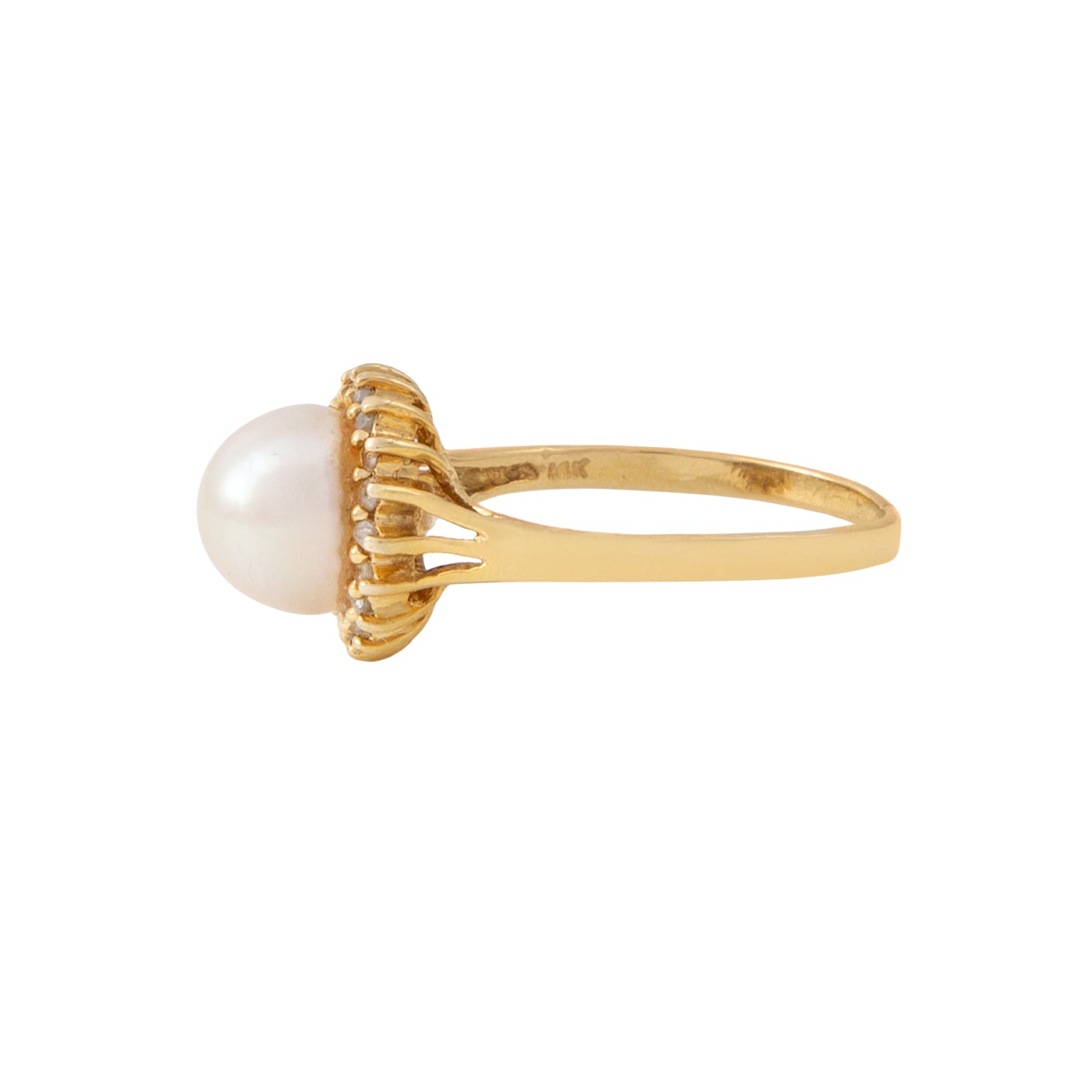Anillo Perla Clásico