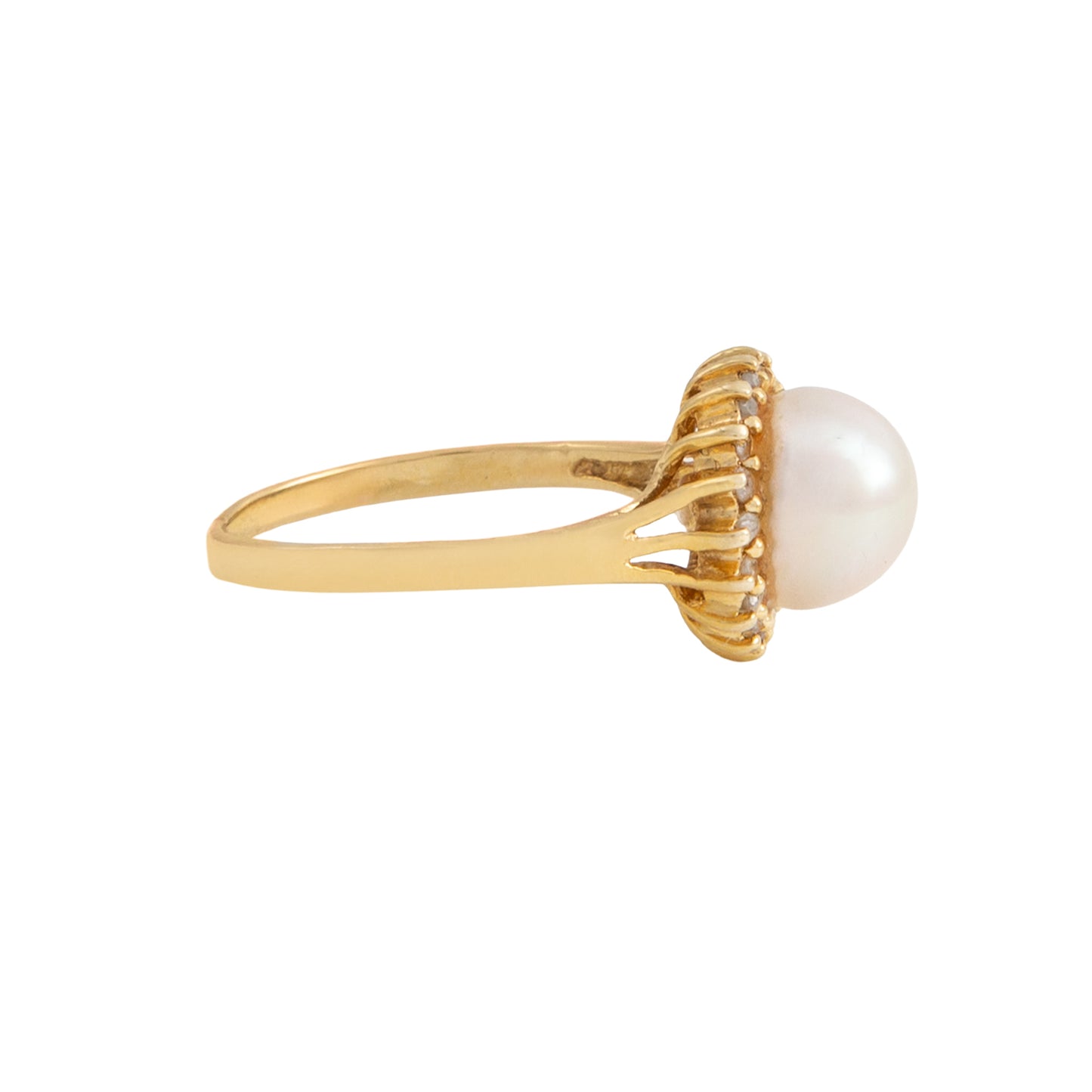 Anillo Perla Clásico