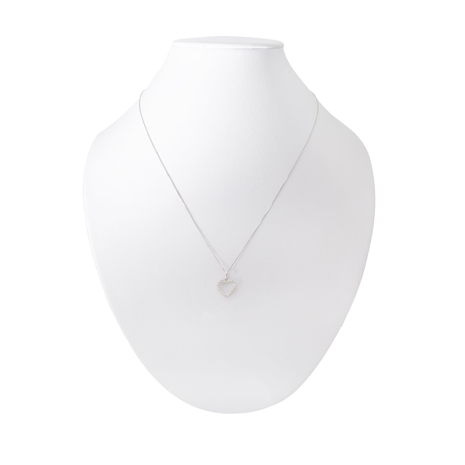 Gargantilla con Dije Letra "L" en Oro Blanco 14K