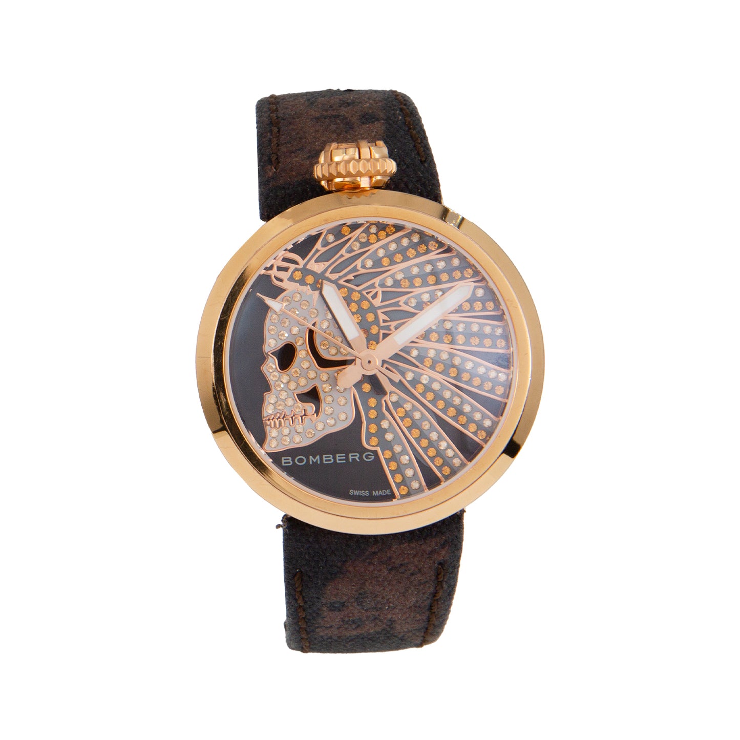 Bomberg 1968 Indian Skull Brown