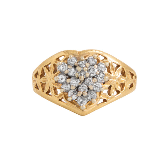 Anillo Diseño de Corazón