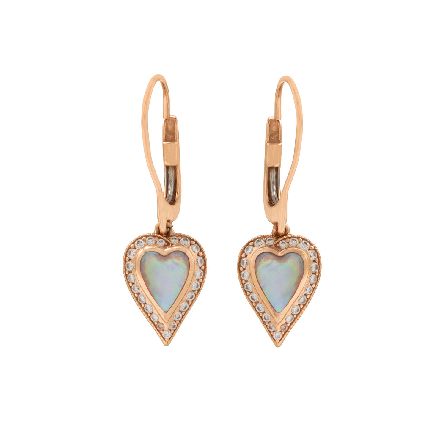 Aretes Largos Diseño Corazón