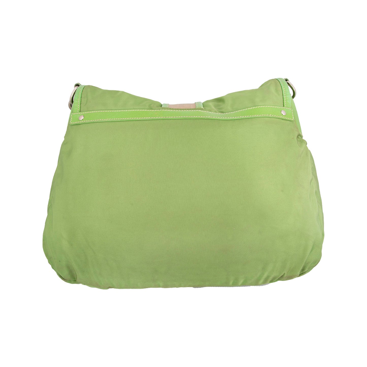 Bolso Green & Tan Vintage Tessuto