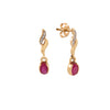 Aretes Diseño Gota 14k
