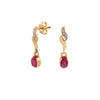 Aretes Diseño Gota 14k