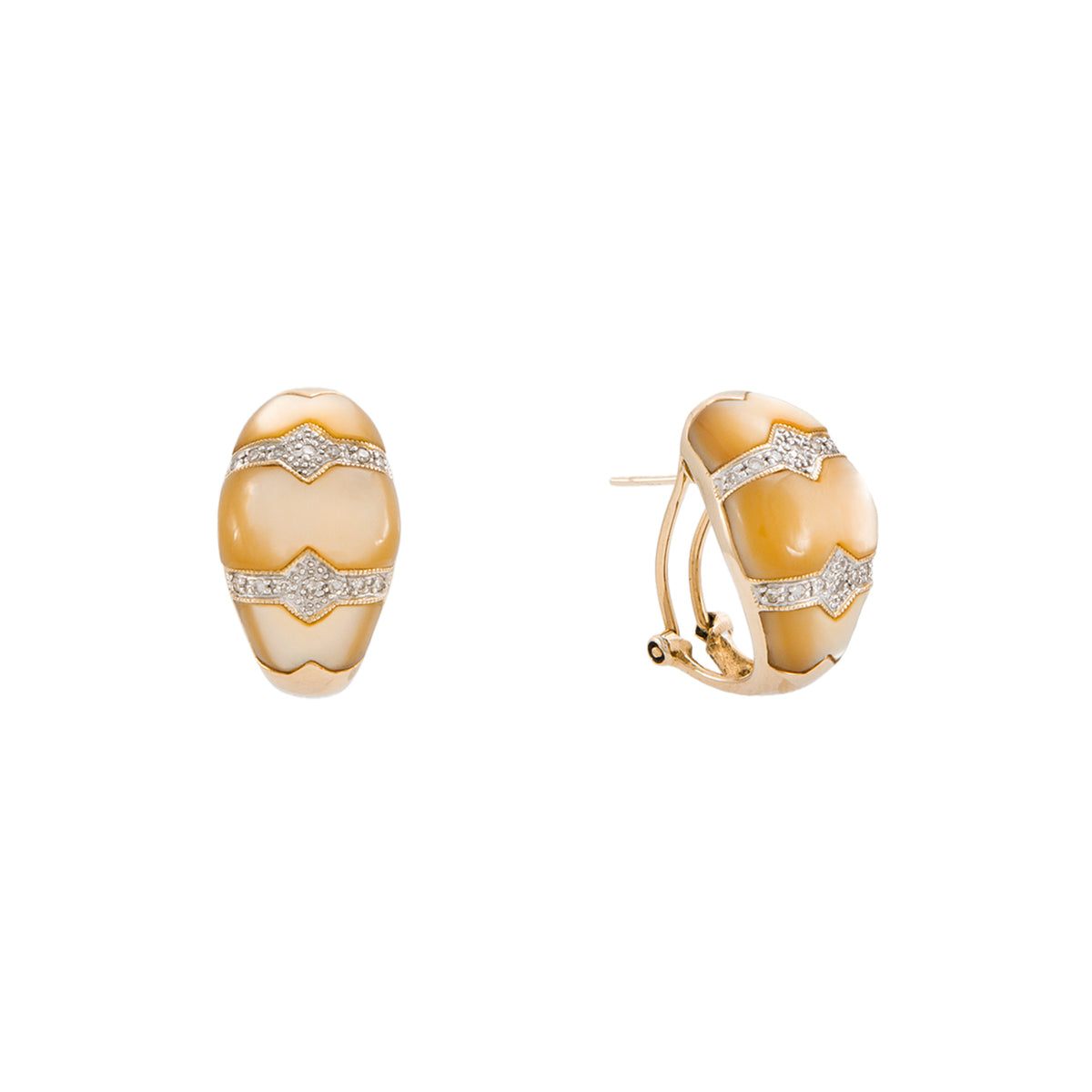 Juego de Aretes y Anillo con Concha Nácar