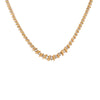 Gargantilla Tejido Tenis en Oro Amarillo 14K con Diamantes