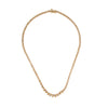 Gargantilla Tejido Tenis en Oro Amarillo 14K con Diamantes