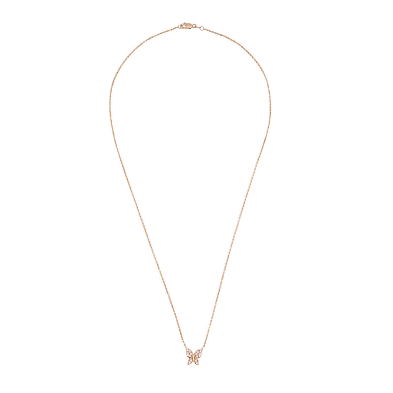 Gargantilla con Mariposa en Oro Amarillo 14K