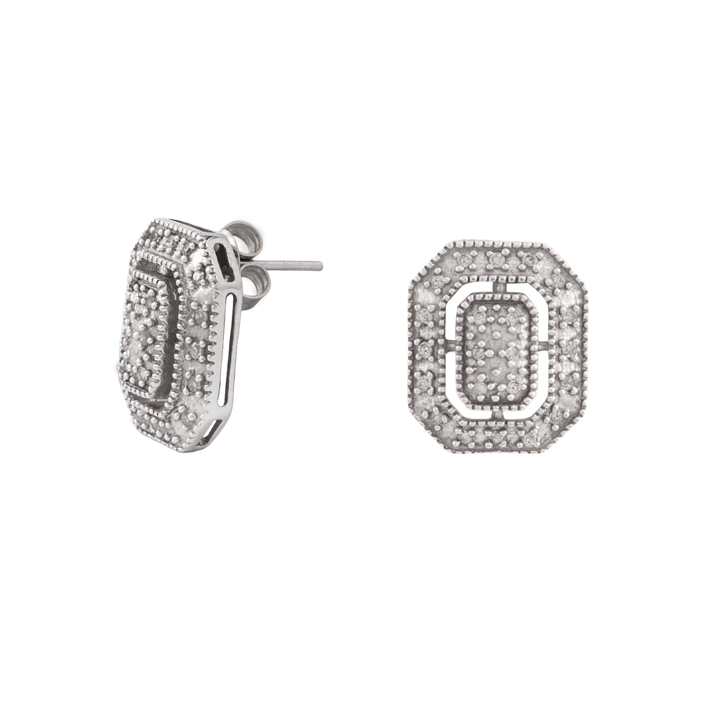 Aretes Diseño Rectangular