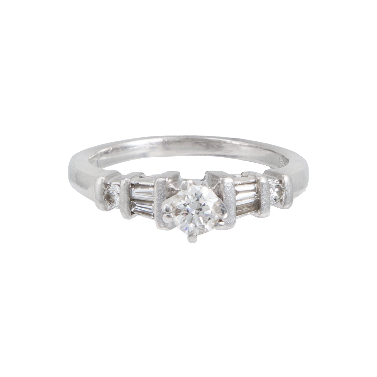 Anillo Solitario en Platino - Boutique San Agustín