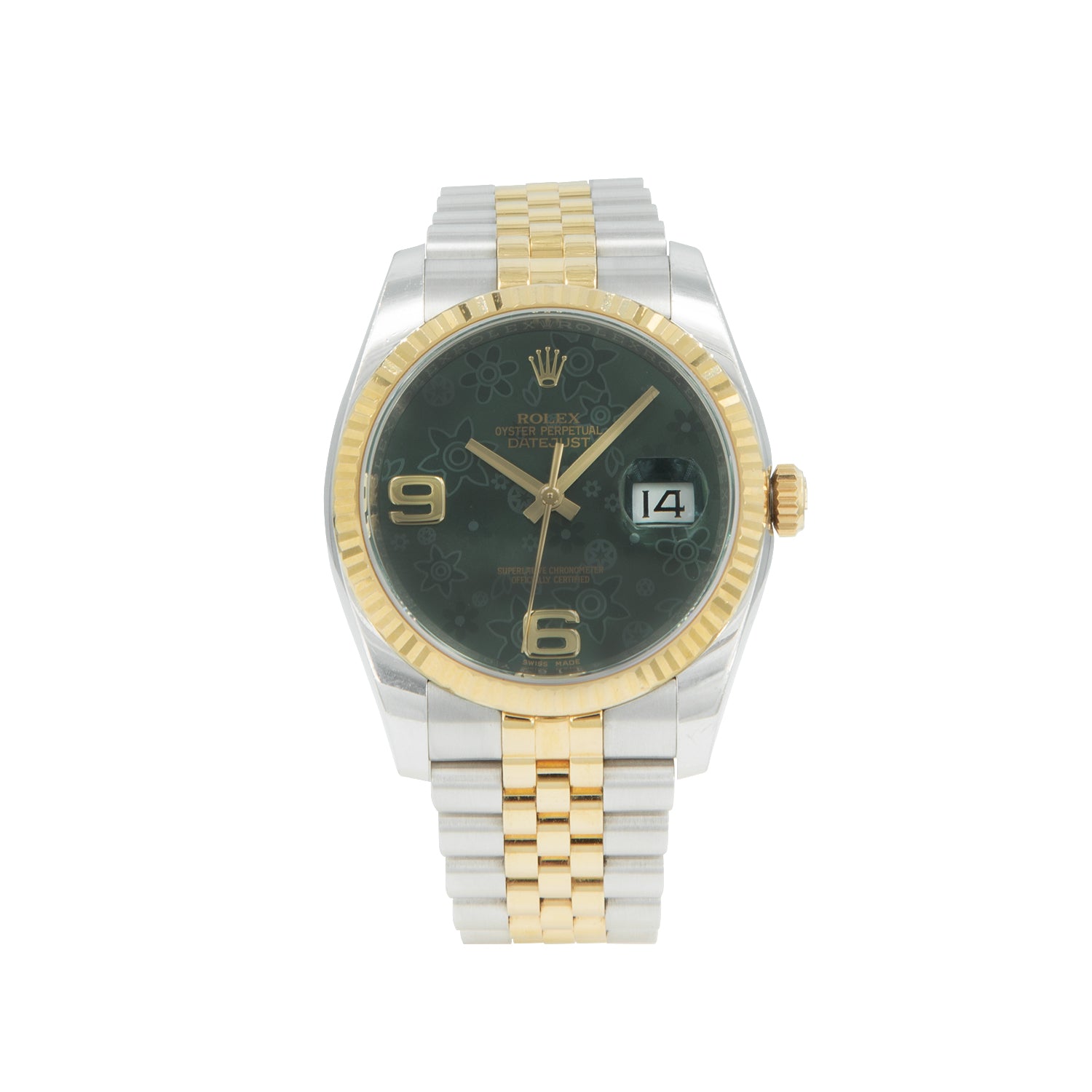VENDIDO Rolex Datejust Verde Floral - Boutique San Agustín