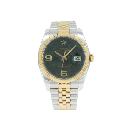 VENDIDO Rolex Datejust Verde Floral