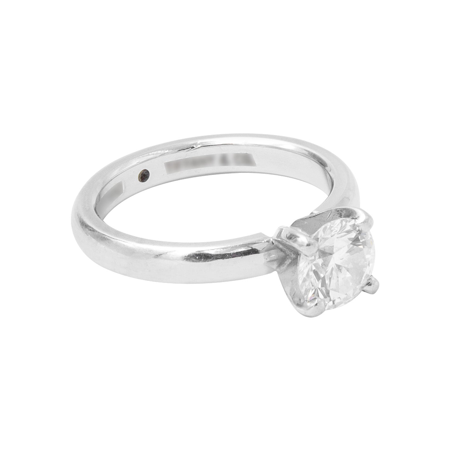 Anillo tipo solitario en platino 1.05CT - Boutique San Agustín