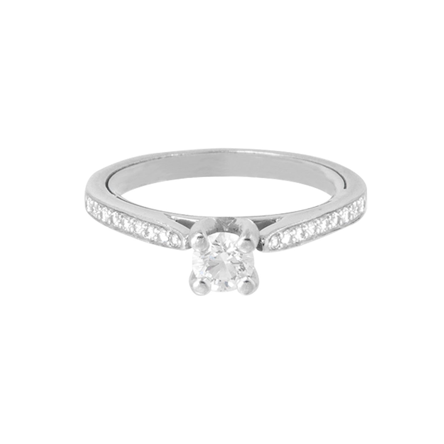 Anillo tipo solitario 0.27 CT