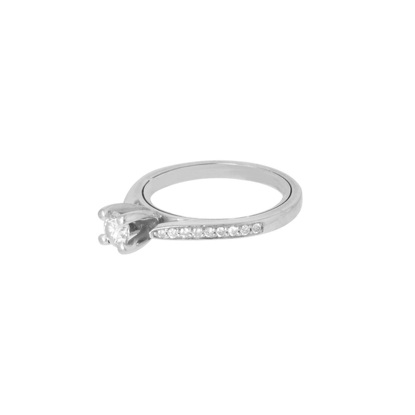 Anillo tipo solitario 0.27 CT