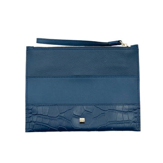 Pochette en color azul