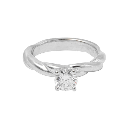 Anillo 0.71 CT oro blanco