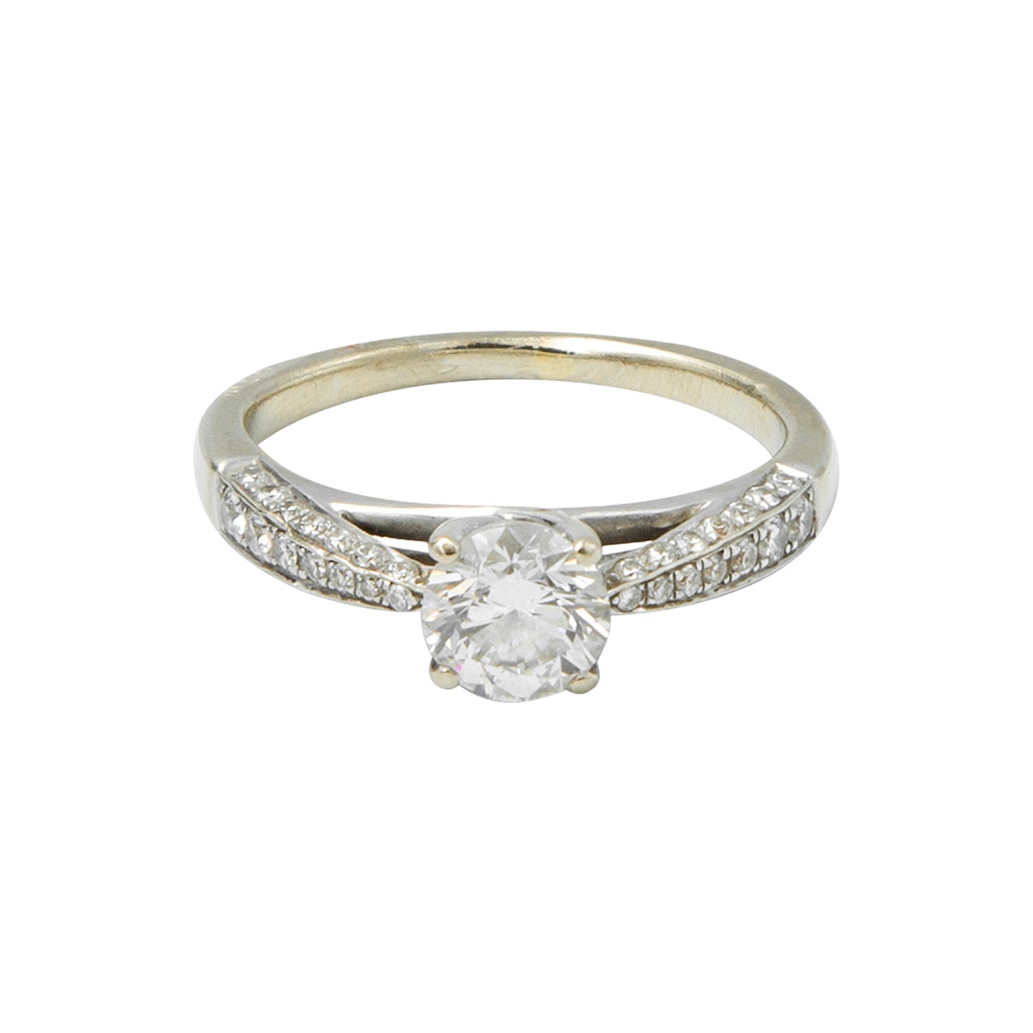 Anillo oro blanco 18k con diamante new arrivals