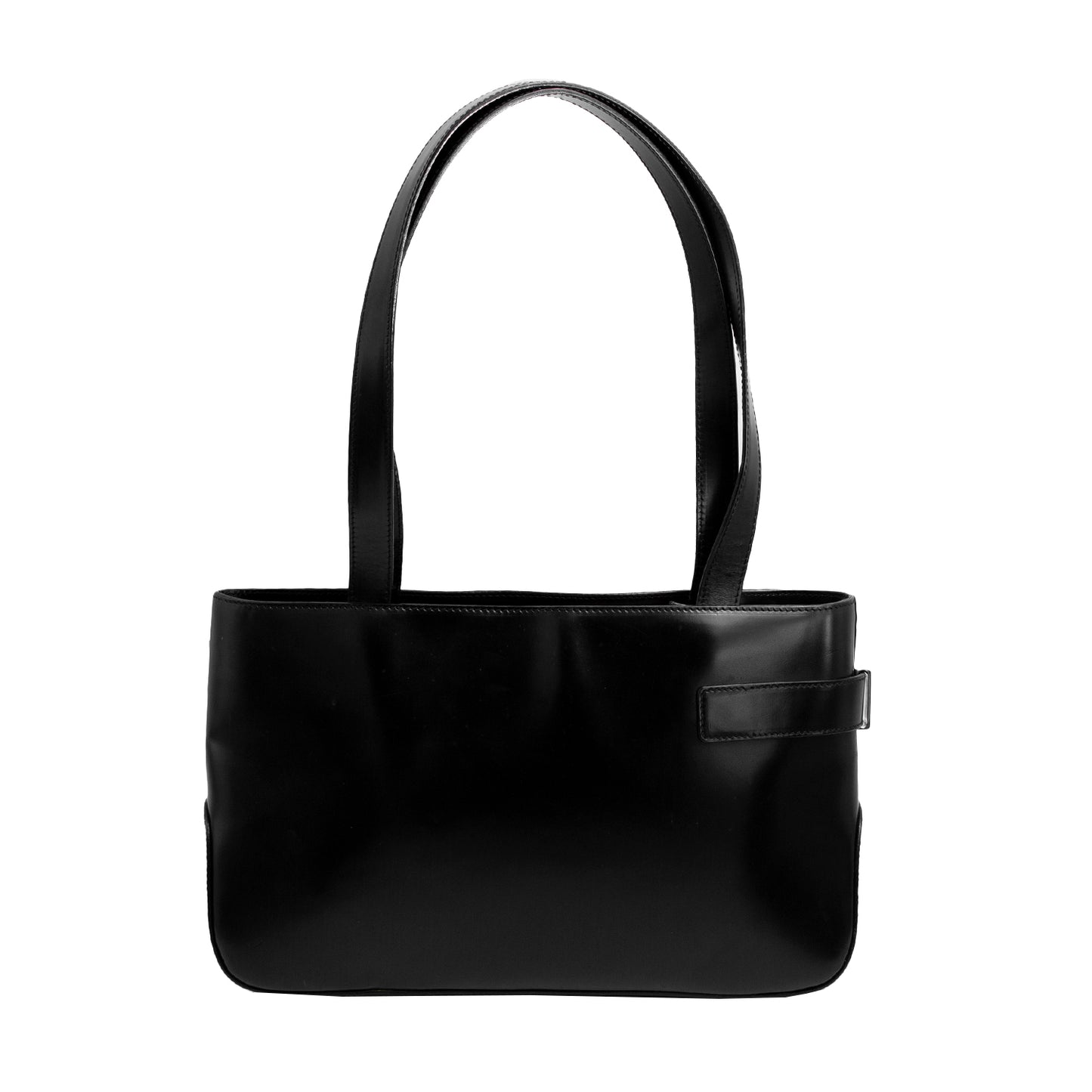 Bolso en piel color negro