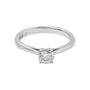 Anillo solitario en oro blanco de 14k - Boutique San Agustín