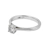 Anillo solitario en oro blanco de 14k - Boutique San Agustín