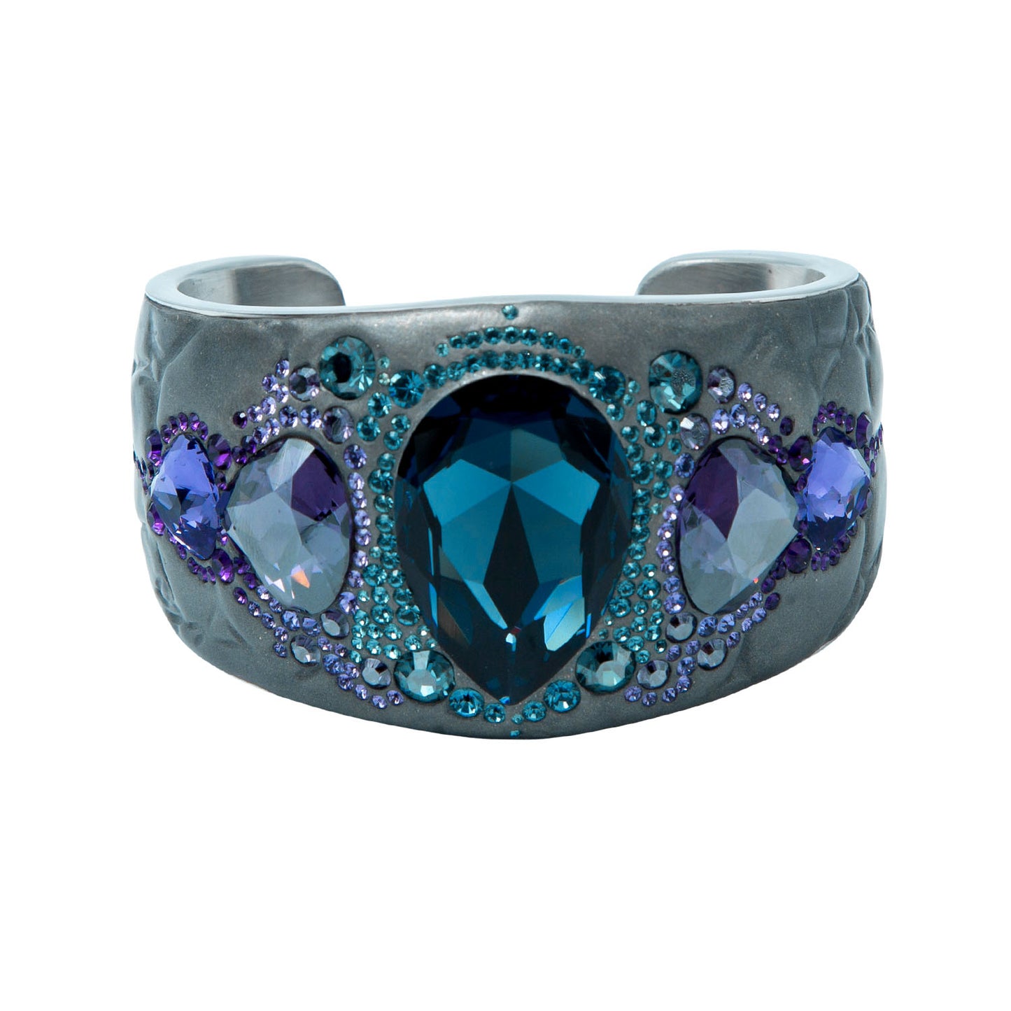 Brazalete Cristal Pony Bangle cuff Ocean Blue