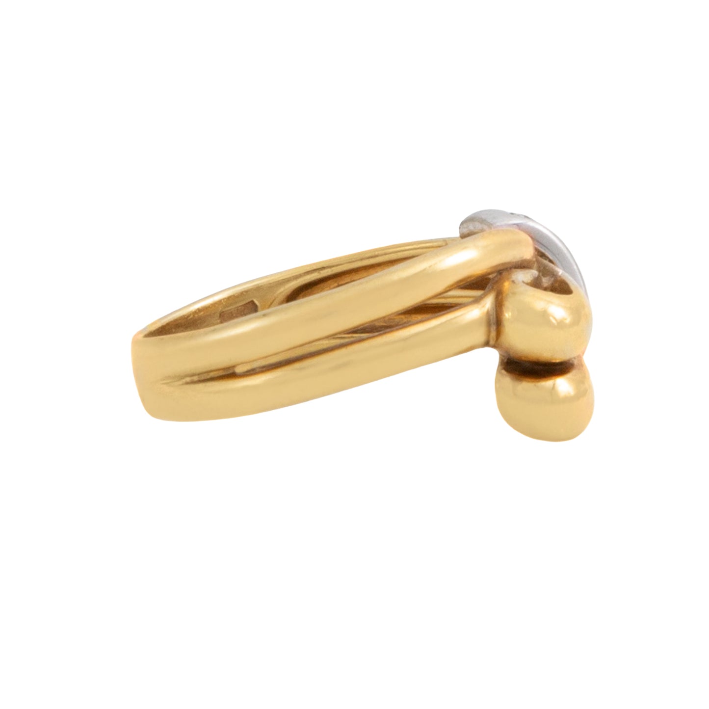 Anillo Entrelazado con Diamantes