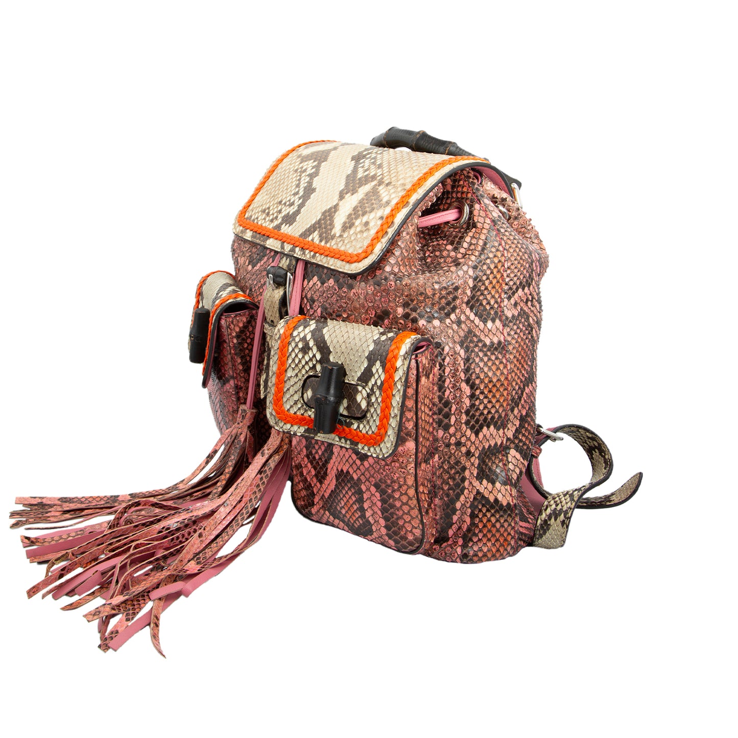 Mochila Pink/Multicolor Python Bamboo