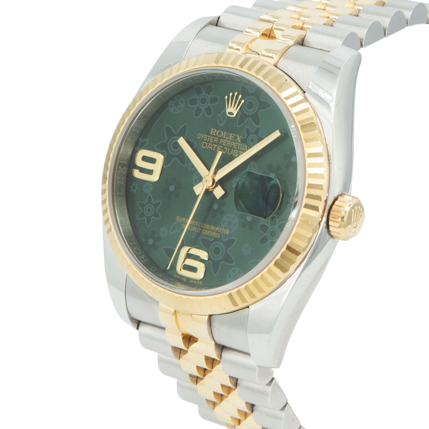 VENDIDO Rolex Datejust Verde Floral - Boutique San Agustín