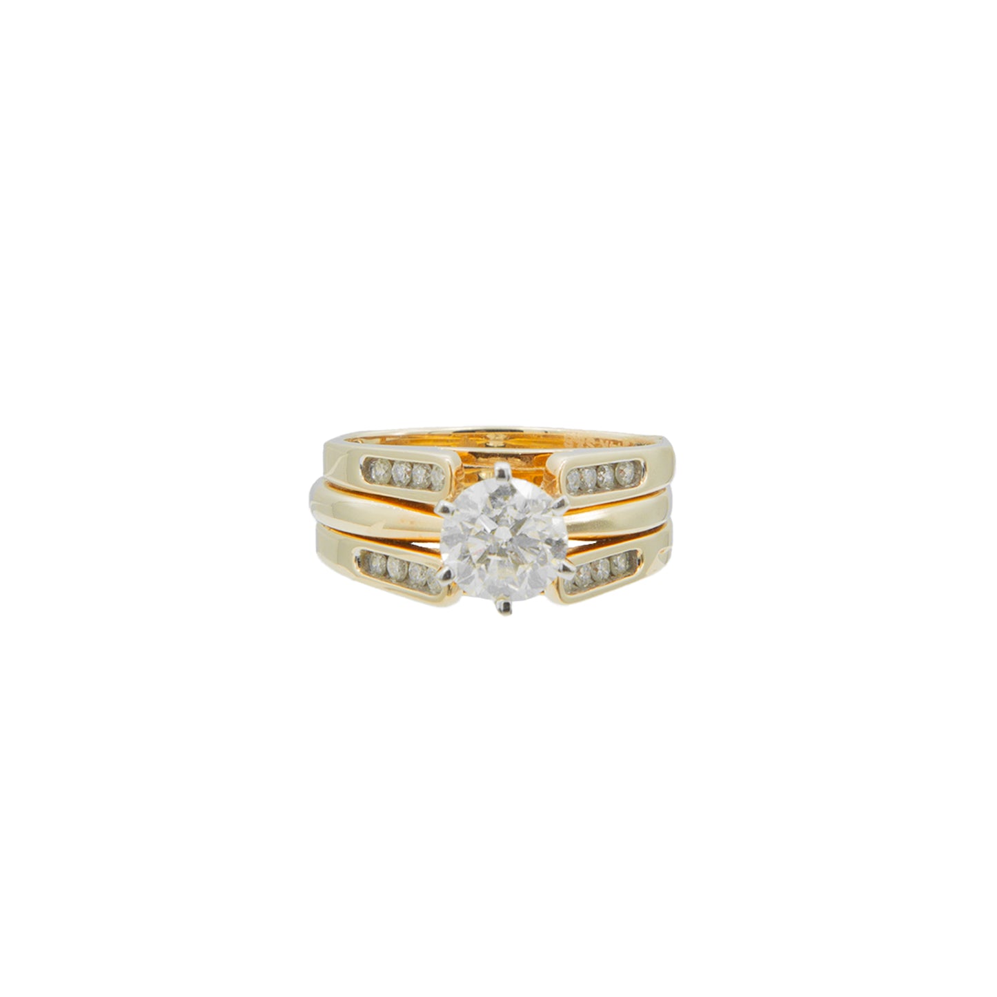 Anillo solitario con diamante central de 1.10 CT