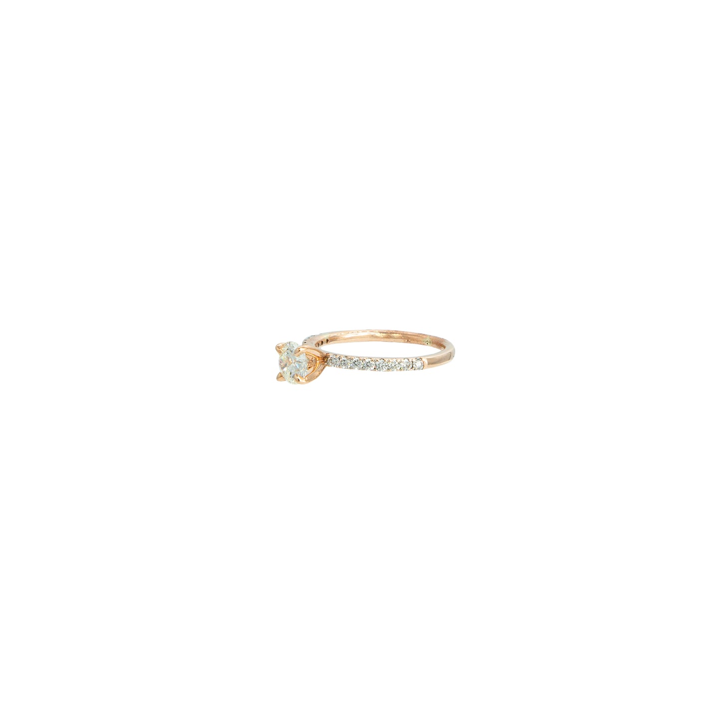 Anillo Solitario Oro Rosa .52 CT