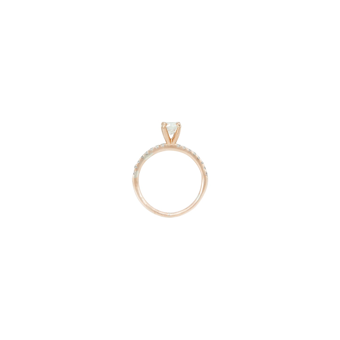 Anillo Solitario Oro Rosa .52 CT