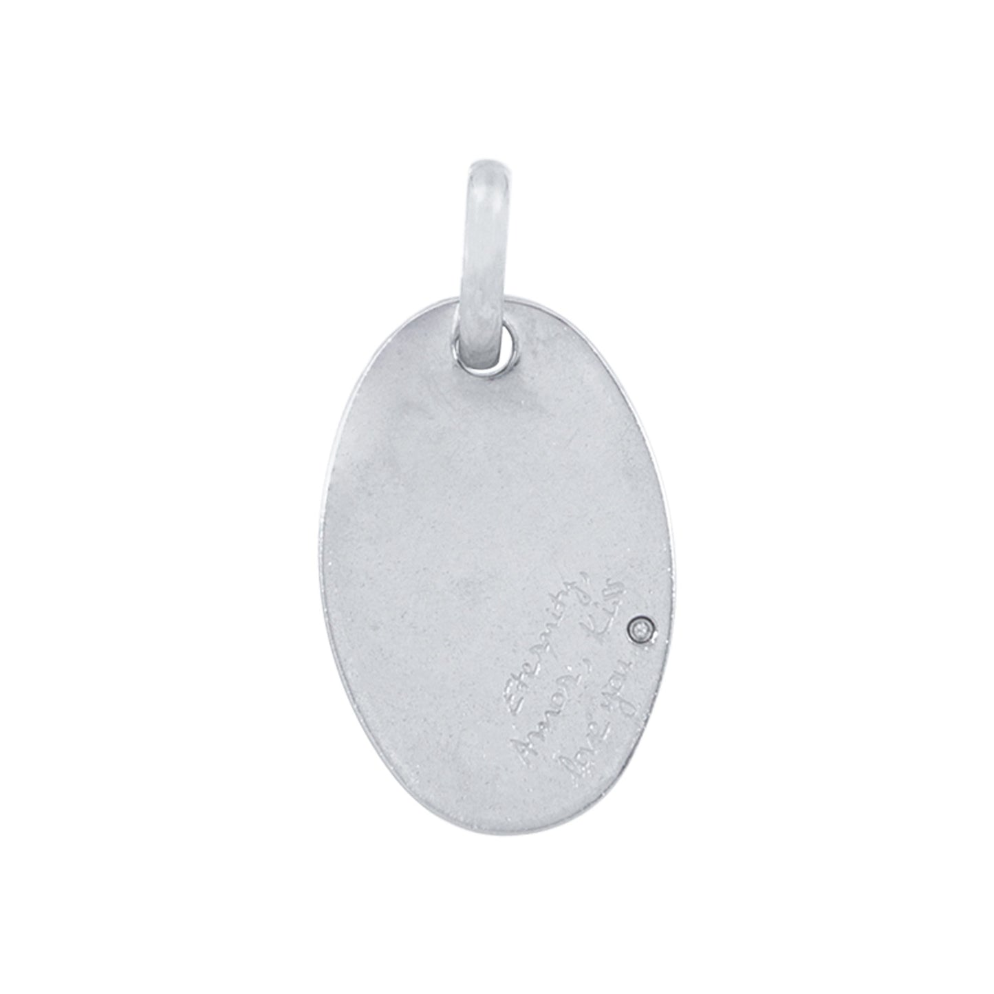 Dije Ovalado Con Brillante