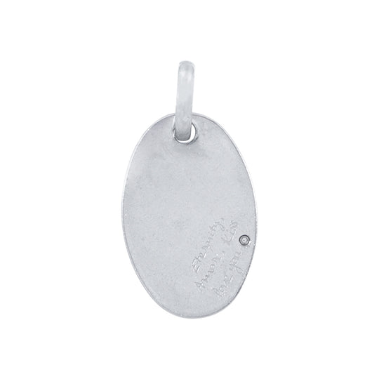 Dije Ovalado Con Brillante