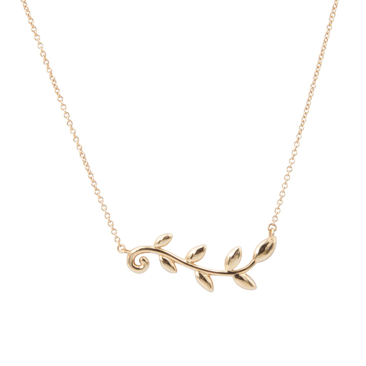 Gargantilla Paloma Picasso Olive Leaf de oro de 18k