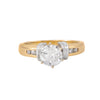 Anillo Solitario Combinado 14k
