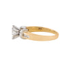 Anillo Solitario Combinado 14k