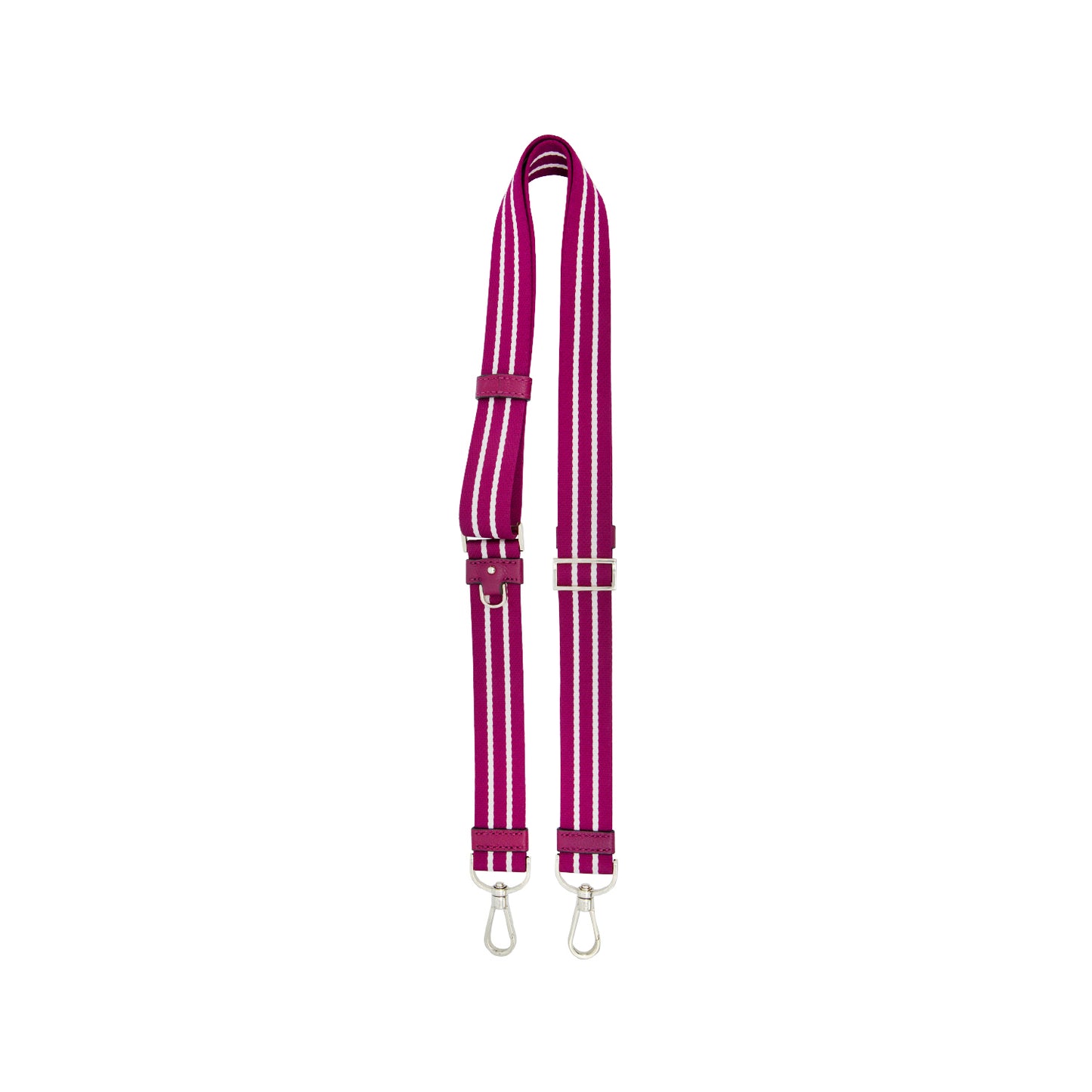 Strap En Color Magenta Con Líneas Blancas