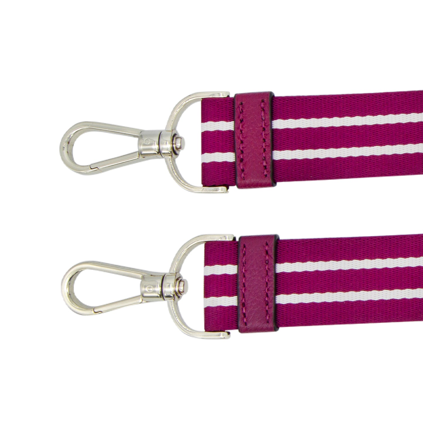 Strap En Color Magenta Con Líneas Blancas