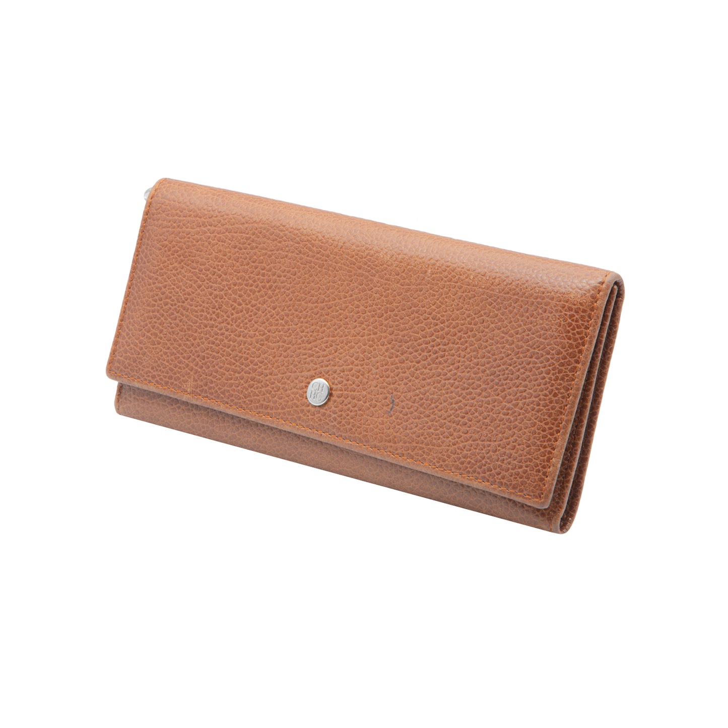 Cartera en piel color camel