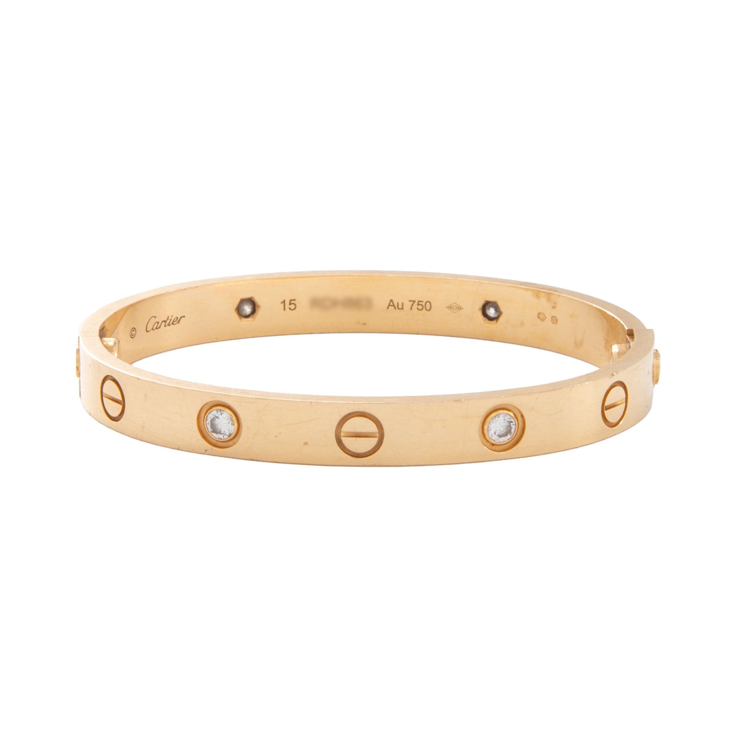 VENDIDO Brazalete Love 4 Diamantes