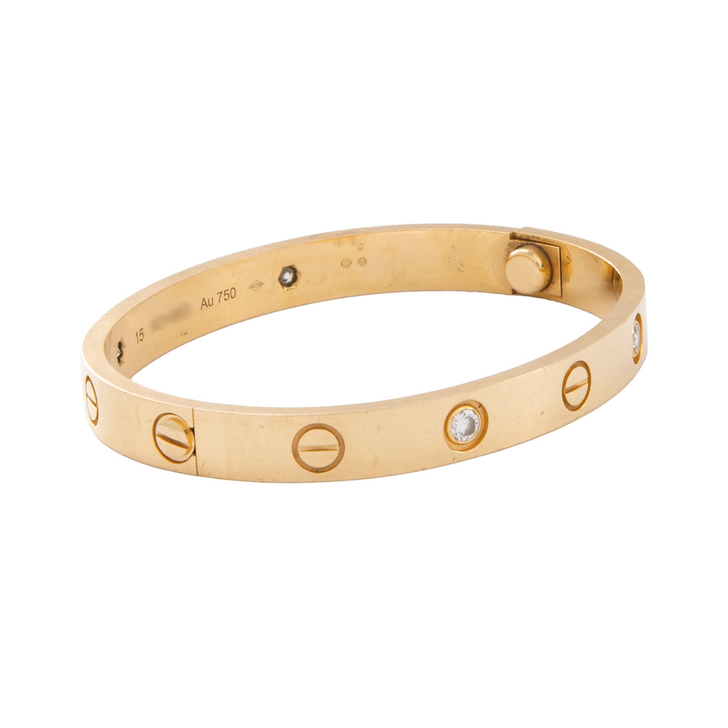 VENDIDO Brazalete Love 4 Diamantes
