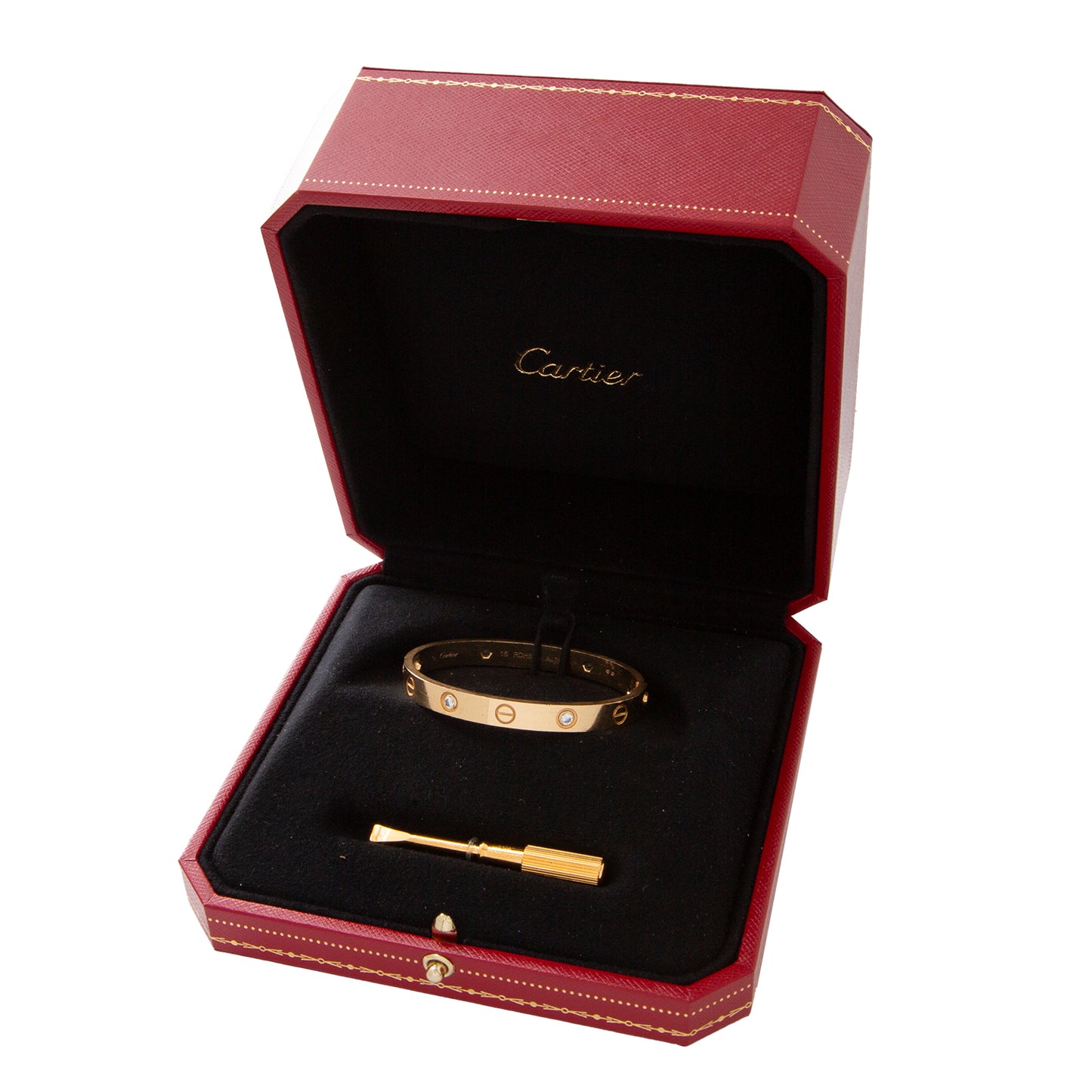 VENDIDO Brazalete Love 4 Diamantes