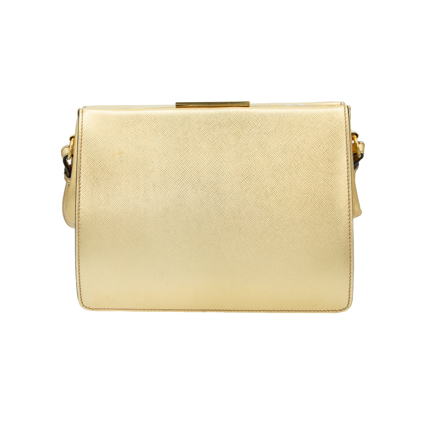 Crossbody Gold Saffiano Light Frame