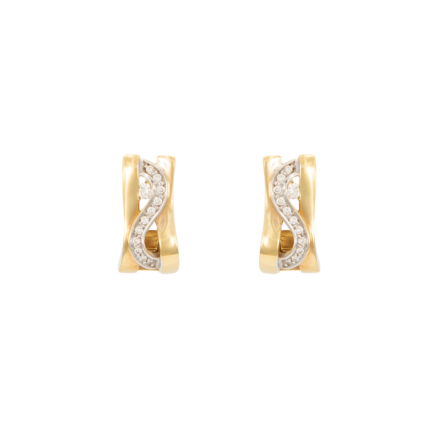 Aretes Diseño Especial Oro Amarillo 18k